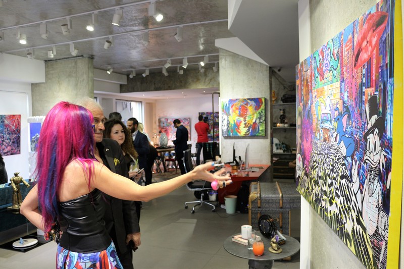 Suzi in Beirut at Vick Vanlian Showroom